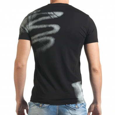 Ανδρική μαύρη κοντομάνικη μπλούζα Blitz tsf140416-74 3