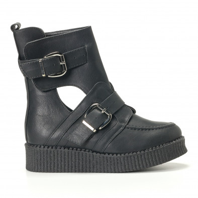 Γυναικεία μαύρα μποτάκια Chasse EAX9965-1 it240118-34 3