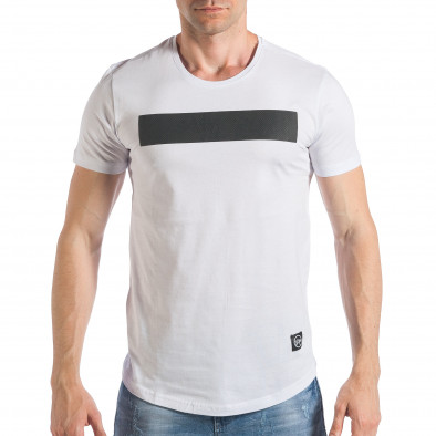 Ανδρική λευκή κοντομάνικη μπλούζα SAW tsf290318-32 2