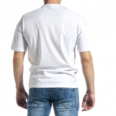 Ανδρική λευκή κοντομάνικη μπλούζα Breezy tr270221-47 3