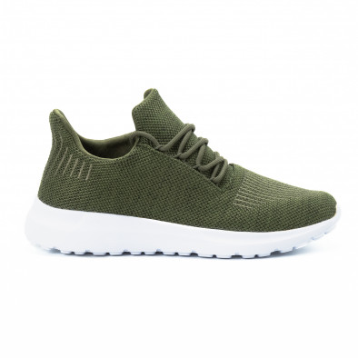 Ανδρικά πράσινα αθλητικά παπούτσια ελαφρύ μοντέλο it140918-17 2