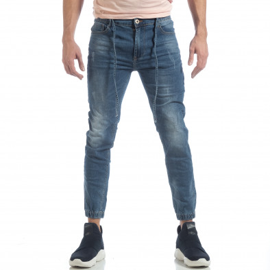 Ανδρικό γαλάζιο τζιν Jogger Jeans it040219-3 3