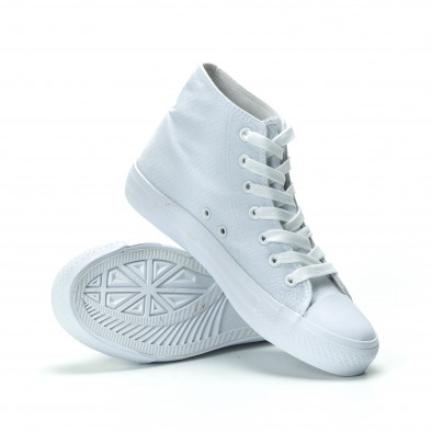 Γυναικεία λευκά ψηλά sneakers it250119-76 4