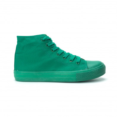 Γυναικεία πράσινα ψηλά sneakers it250119-77 2