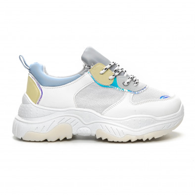 Γυναικεία Chunky αθλητικά παπούτσια σε απαλά χρώματα it240419-46 2