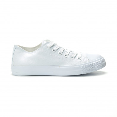 Ανδρικά λευκά sneakers κλασικό μοντέλο it250119-11 2