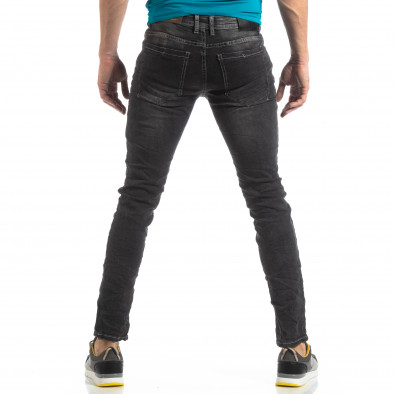 Ανδρικό σκούρο γκρι τζιν Washed Slim Jeans it210319-7 4