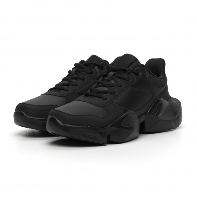 Extra Chunky ανδρικά μαύρα αθλητικά παπούτσια ελαφρύ μοντέλο it260919-30 4
