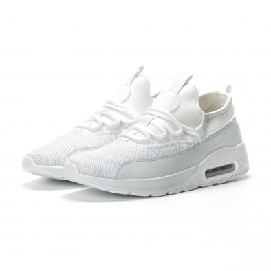 Ανδρικά λευκά αθλητικά παπούτσια Air ελαφρύ μοντέλο it250119-28 3