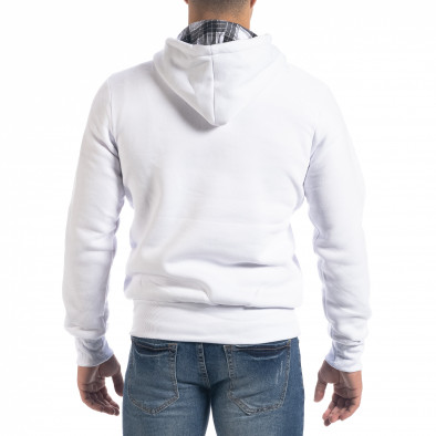 Ανδρικό λευκό φούτερ hoodie με πριντ Originals it071119-63 3