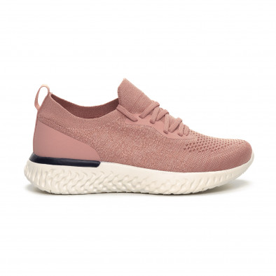 Γυναικεία ροζ αθλητικά παπούτσια καλτσάκι ελαφρύ μοντέλο it240419-54 2