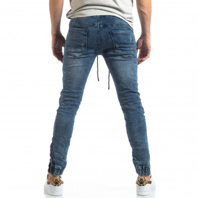 Ανδρικό μπλε τζιν Jogger Jeans σε ροκ στυλ it210319-10 4