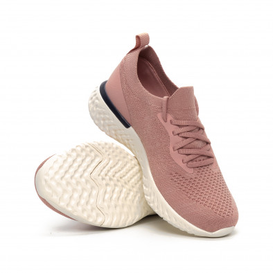 Γυναικεία ροζ αθλητικά παπούτσια καλτσάκι ελαφρύ μοντέλο it240419-54 4