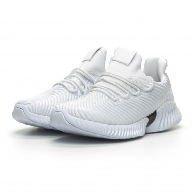 Ανδρικά λευκά αθλητικά παπούτσια Wave ελαφρύ μοντέλο it100519-3 3