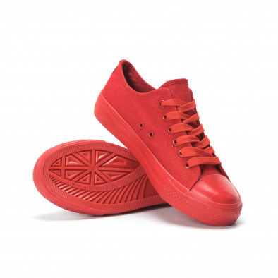 Γυναικεία κόκκινα sneakers it250119-74 4