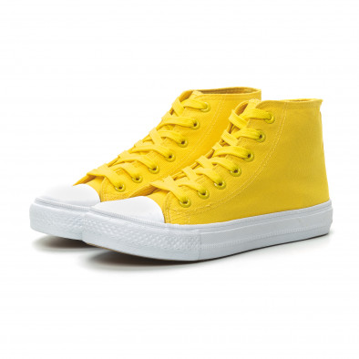 Γυναικεία Basic  κίτρινα ψηλά sneakers it150319-32 3