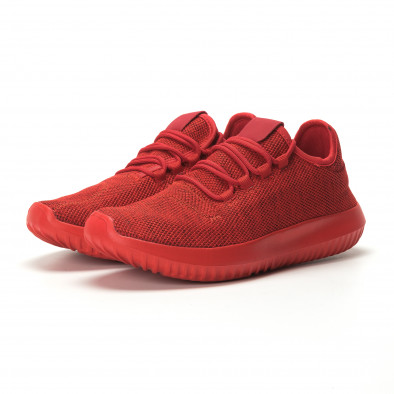 Ανδρικά κόκκινα αθλητικά παπούτσια All Red ελαφρύ μοντέλο it250119-20 3