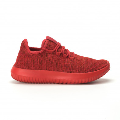 Ανδρικά κόκκινα αθλητικά παπούτσια All Red ελαφρύ μοντέλο it250119-20 2