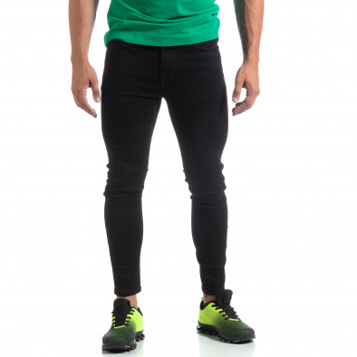 Ανδρικό μαύρο τζιν Skinny fit it170819-42 2