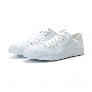 Ανδρικά λευκά sneakers κλασικό μοντέλο it250119-11 3