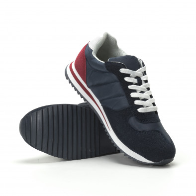 Ανδρικά μπλε αθλητικά παπούτσια κλασικό μοντέλο it250119-5 4