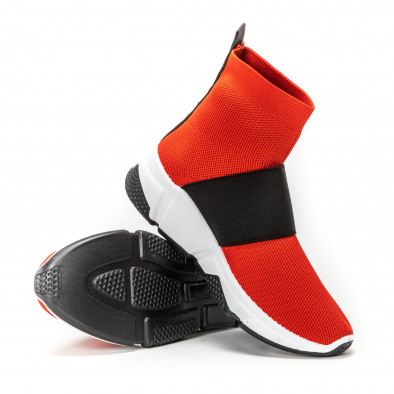 Γυναικεία κόκκινα Slip-on sneakers  it150818-42 4