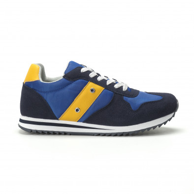 Ανδρικά μπλε αθλητικά παπούτσια κλασικό μοντέλο it250119-4 3