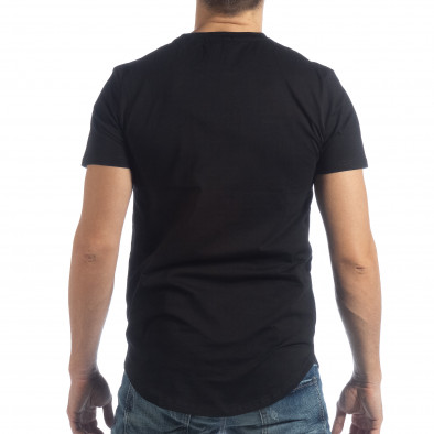 Ανδρική μαύρη κοντομάνικη μπλούζα Money Way it040219-117 4