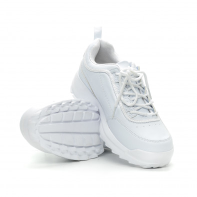 Ανδρικά λευκά αθλητικά παπούτσια Ckunky it150319-7 4