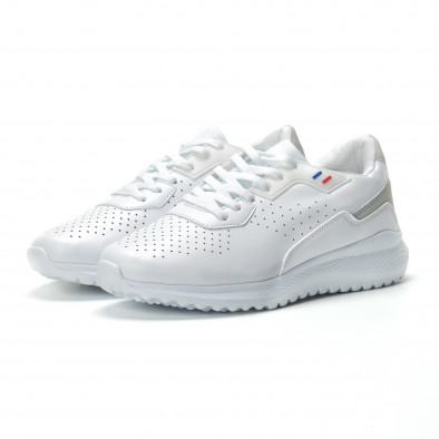 Ανδρικά λευκά αθλητικά παπούτσια ελαφρύ μοντέλο it250119-16 3