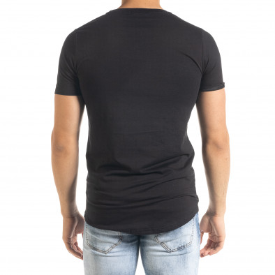 Ανδρική μαύρη κοντομάνικη μπλούζα Flex Style iv080520-47 4