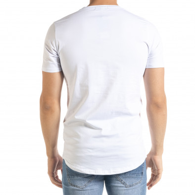Ανδρική λευκή κοντομάνικη μπλούζα Flex Style iv080520-49 3