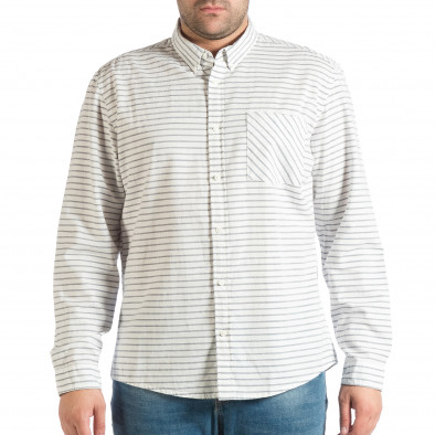 Ανδρικό λευκό πουκάμισο lp290918-184 2