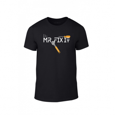 Κοντομάνικη μπλούζα Mrs. Broke It & Mr. Fix It μαύρο Χρώμα Μέγεθος XL TMNLPM083XL 2
