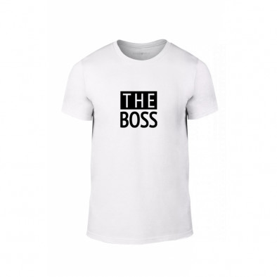 Κοντομάνικη μπλούζα The Actual Boss λευκό Χρώμα Μέγεθος L TMNLPM246L 2