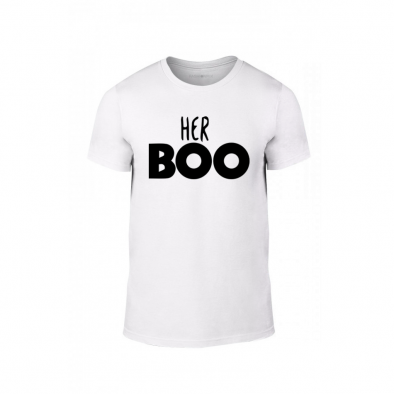 Κοντομάνικη μπλούζα Her Boo His Bae λευκό Χρώμα Μέγεθος M TMNLPM123M 2