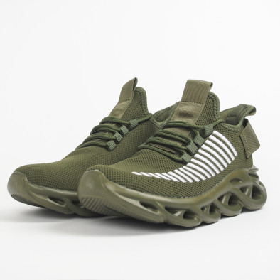 Ανδρικά military πράσινα αθλητικά παπούτσια Rogue  it281119-2 5