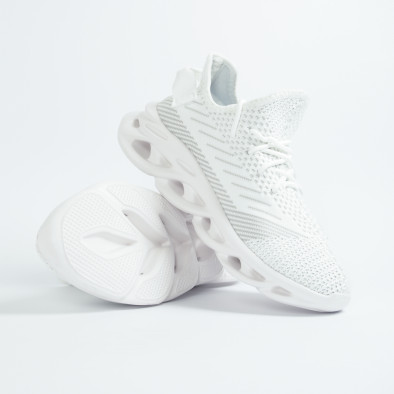 Ανδρικά λευκά μελάνζ αθλητικά παπούτσια Rogue it201219-2 5