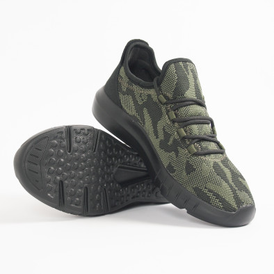 Ανδρικά πράσινα καμουφλαζ αθλητικά παπούτσια ελαφρύ μοντέλο it221119-1 4