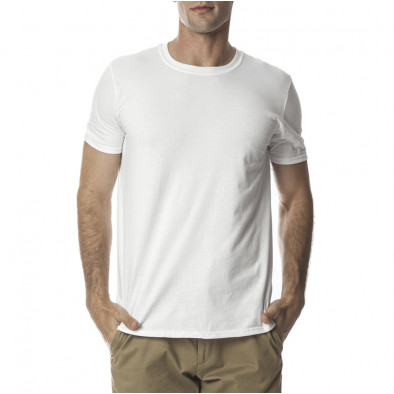 Ανδρική λευκή κοντομάνικη μπλούζα Anvil-Gildan tmn060120-2 2