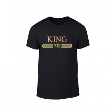 Κοντομάνικη μπλούζα Fashion King Queen μαύρο Χρώμα Μέγεθος L TMNLPM245L 2