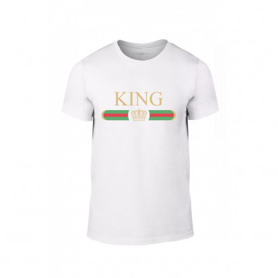 Κοντομάνικη μπλούζα Fashion King Queen λευκό Χρώμα Μέγεθος L TMNLPM244L 2