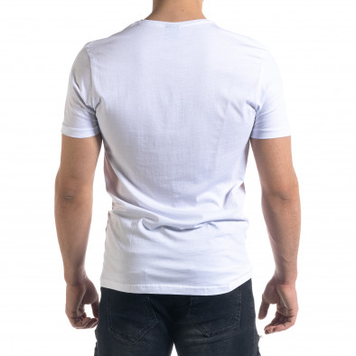 Ανδρική λευκή κοντομάνικη μπλούζα Breezy tr110320-39 3