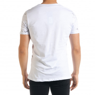 Ανδρική λευκή κοντομάνικη μπλούζα Lagos tr080520-19 3