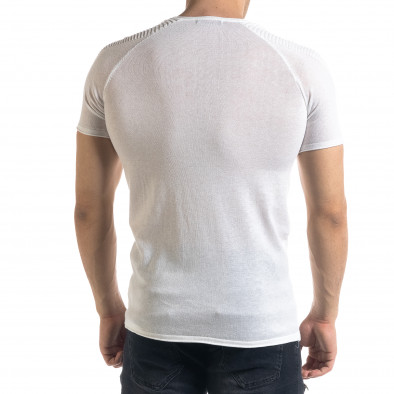 Ανδρική λευκή κοντομάνικη μπλούζα Lagos tr110320-20 3
