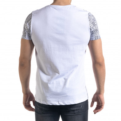 Ανδρική λευκή κοντομάνικη μπλούζα Lagos tr110320-33 3