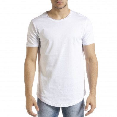 Ανδρική λευκή κοντομάνικη μπλούζα Clang tr080520-40 2