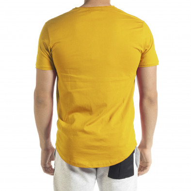 Ανδρική κίτρινη κοντομάνικη μπλούζα Clang tr140721-1 3