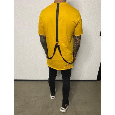 Ανδρική κίτρινη κοντομάνικη μπλούζα Black Island tr110320-82 3