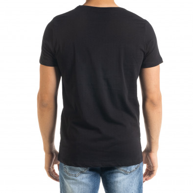 Ανδρική μαύρη κοντομάνικη μπλούζα Panda tr080520-24 3